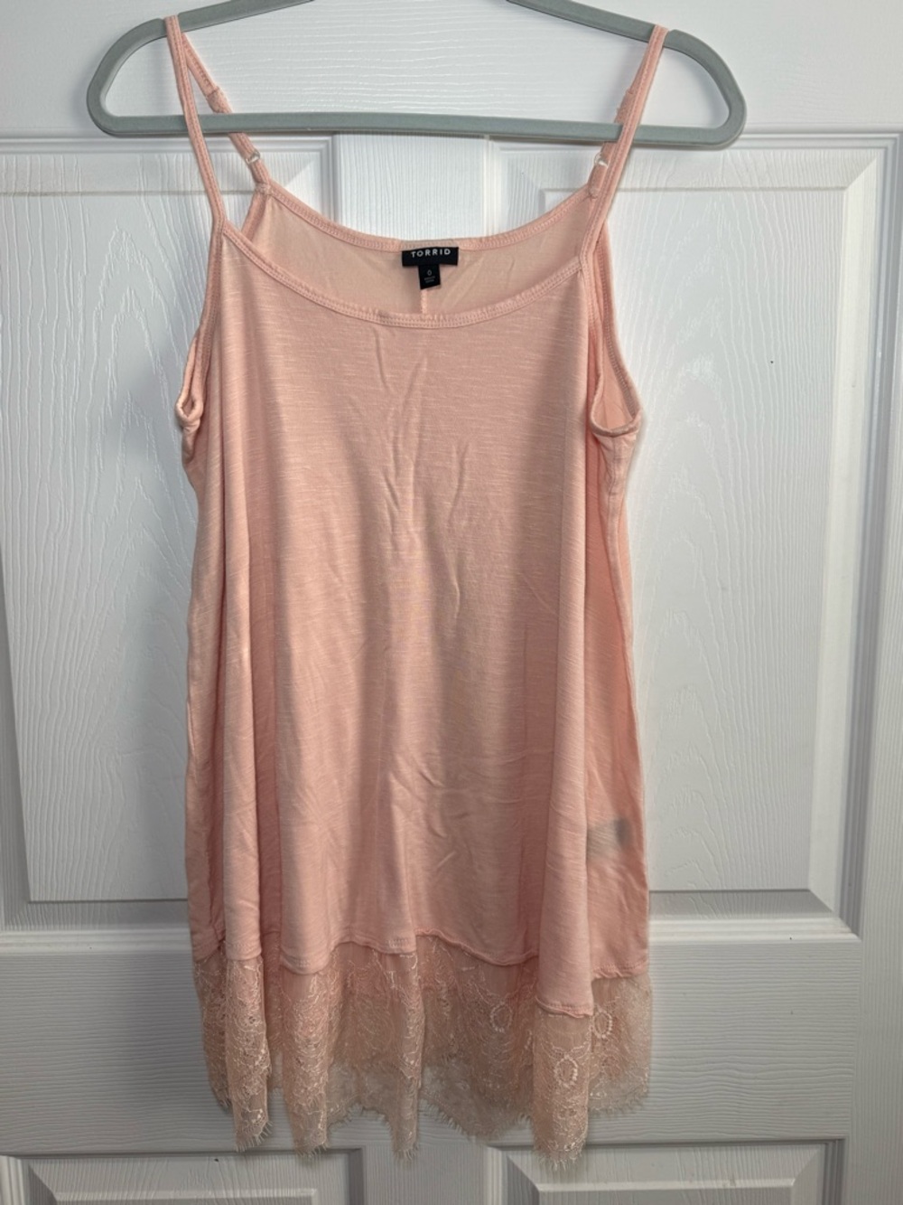 torrid Pink Lace-Hem Camisole Tank